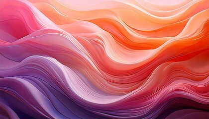 A Repeating Abstract Texture of Smooth Gradient Meshes in Pastel Shades of Pink, Purple, and Blue