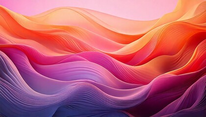 Fototapeta premium A Repeating Abstract Texture of Smooth Gradient Meshes in Pastel Shades of Pink, Purple, and Blue
