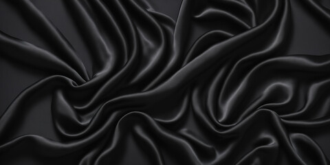 Obraz premium Black silk background.