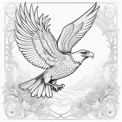 Stylized Eagle Portrait