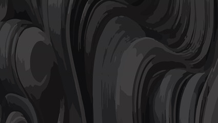 Dark Abstract wavy Background with lines. Vibrant and Playful Colorful Abstract Cartoon-Themed black and grey color Background for Creative and Joyful Artistic Expression. dark theme Background