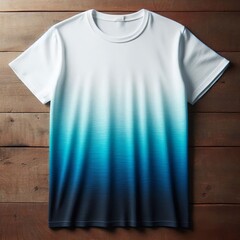 34 Ombre Effect A white t shirt with a gradient ombre effect in
