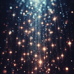 35 Tiny stars twinkling as they descend leaving behind faint tra