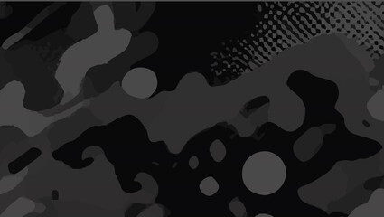 Seamless military camouflage fabric pattern black style. military camouflage on dark black, black fabric design. Camouflage pattern cloth texture background. Camouflage army seamless pattern for print