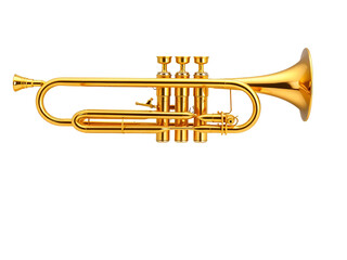 Fototapeta premium trumpet isolated on white background