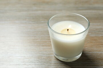 Beautiful candle on the table