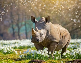 Fototapeta premium Zwischen Schneeglöckchen