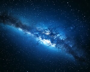 Celestial galaxy, cosmic dust and stars.