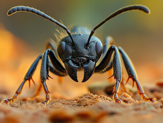 close up of an ant
