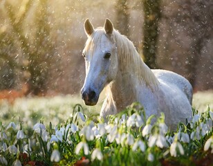 Zwischen Schneeglöckchen