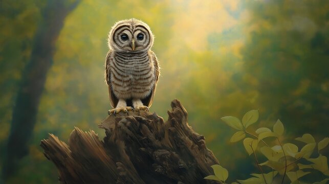 great horned owl in flight