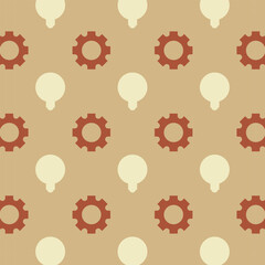 pattern illustration geometric shapes light bulb retro colors