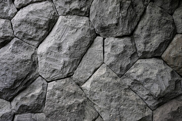 A collection of irregularly shaped stones in a wall. An ideal concept for a natural background