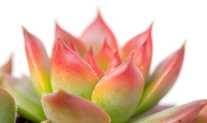 Fototapeta premium Vibrant succulent pot featuring Sempervivum tectorum, Generative AI 