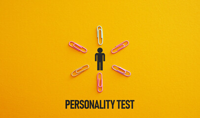 Personality test is shown using the text