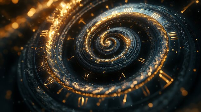 Detail of the dial of an old clock