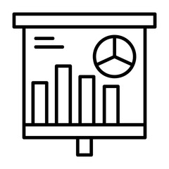 Graphical Representation Outline Style Icon