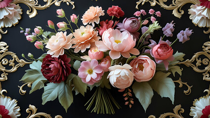 Bouquet of flowers, Generative AI

