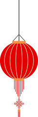 Hanging chinese lantern vector