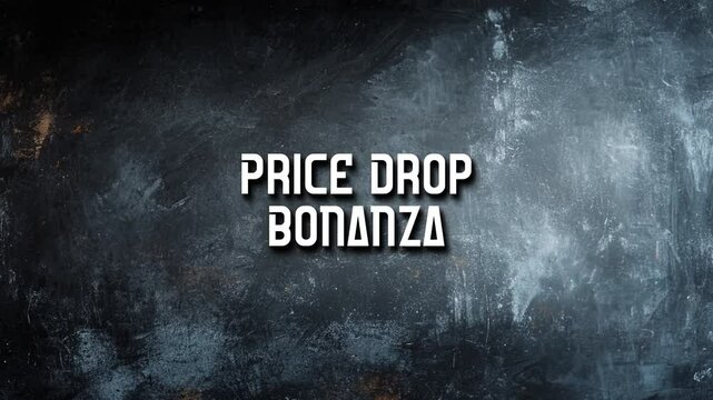 Text Title Animation Video Sales Promotion Price Drop Bonanza