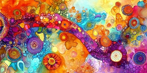 The rainbow serpent as a central theme in Aboriginal creation stories.