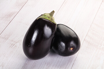 Ripe tasty natural organic eggplant