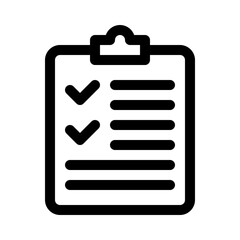 clipboard line icon