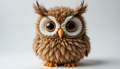 A stuffed animal is a large owl
