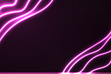 Hot neon frame background glowing futuristic