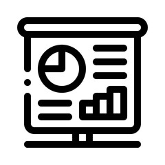 Fototapeta premium business plan line icon