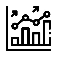 success metrics line icon