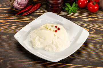 Italian soft young cheese burrata