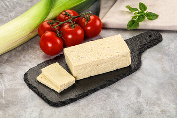 Soya vegan tofu cheese brick