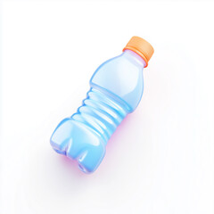 Single Plastic Water Bottle.