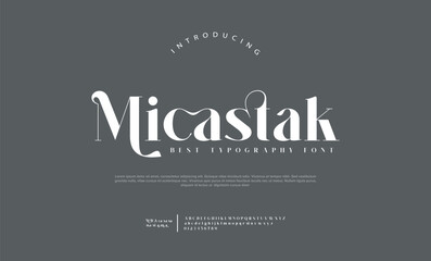 Elegant wedding alphabet letters font and number. Typography Luxury classic lettering serif fonts decorative vintage retro concept. vector illustration
