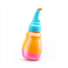 Colorful Squeeze Bottle with Nozzle.