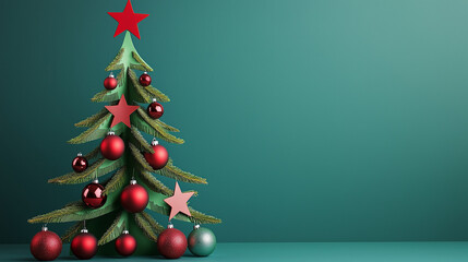 christmas tree and decorations