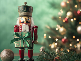 christmas tree with nutcracker