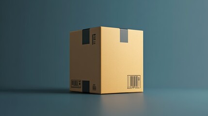 Fototapeta premium Parcel Box Mockup
