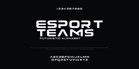 futuristic alphabet, robotic stencil letters, abstract font for minimalistic clean logo, unusual innovative headline, minimal simple typographic design. Vector typeset