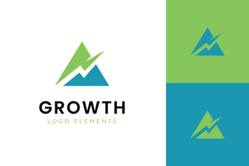 Finance growth logo icon design. business statistic growing vector symbol for investment, marketing logo template