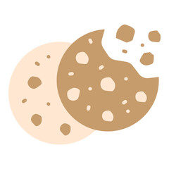 Illustration of Cookies Flat Icon Design