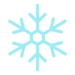 Illustration of Snow Flake Flat Icon Design