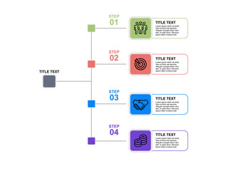 Vector illustration infographics design template business presentation 4 options or steps