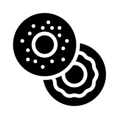 Bagel glyph icon