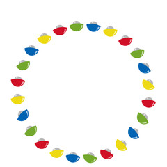 円形フレーム（ガチャのカプセル）