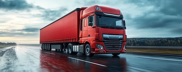 demand flat design side view global logistics theme water color