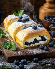 blueberry cream cheese strudel