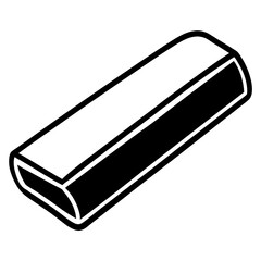 Eraser Line Art Vector Design