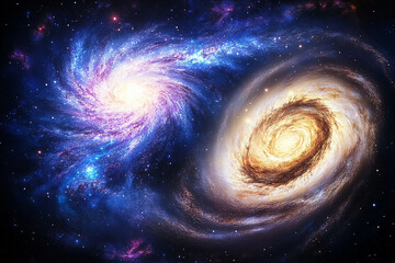 Obraz premium plane in space